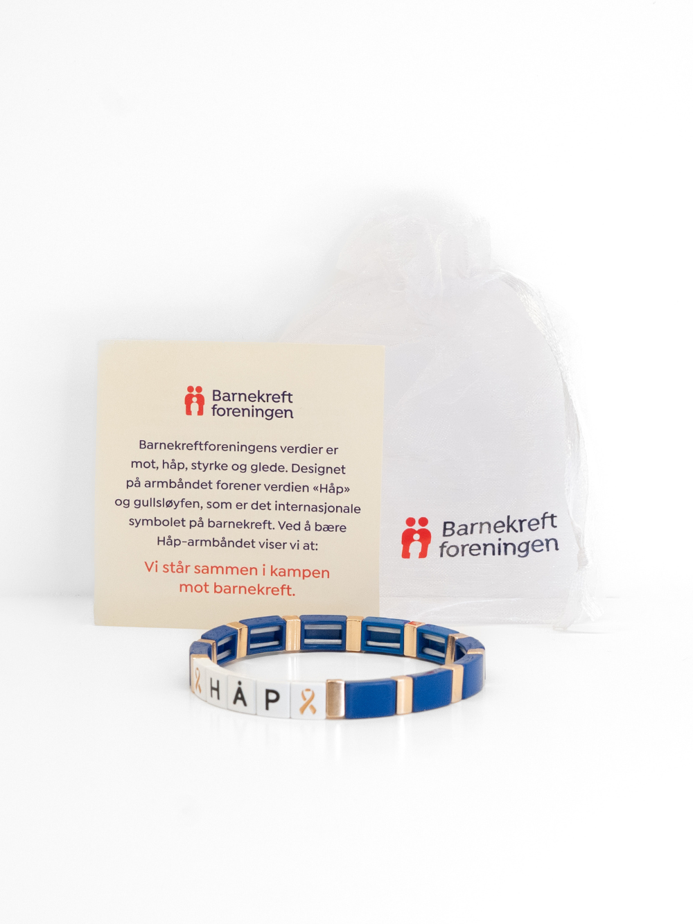 Mørkeblått Håp-armbånd