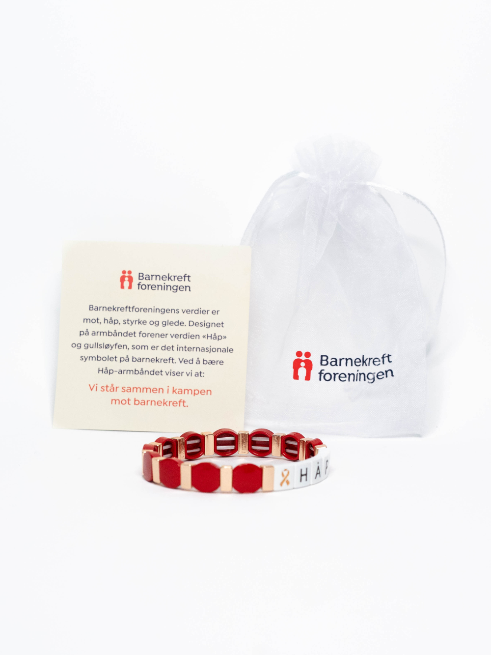 Rødt Håp-armbånd