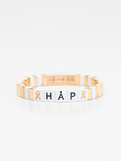 Ferskenfarget Håp-armbånd