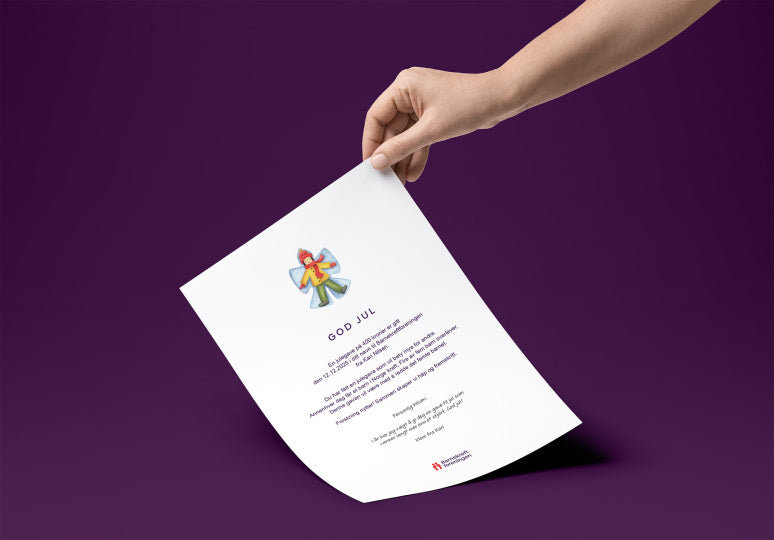 Digitalt gavekort - Jul - Snøengel