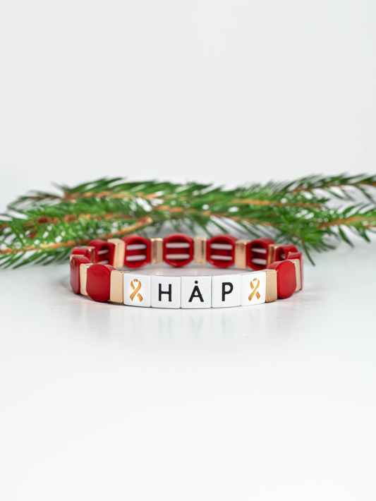 Rødt Håp-armbånd