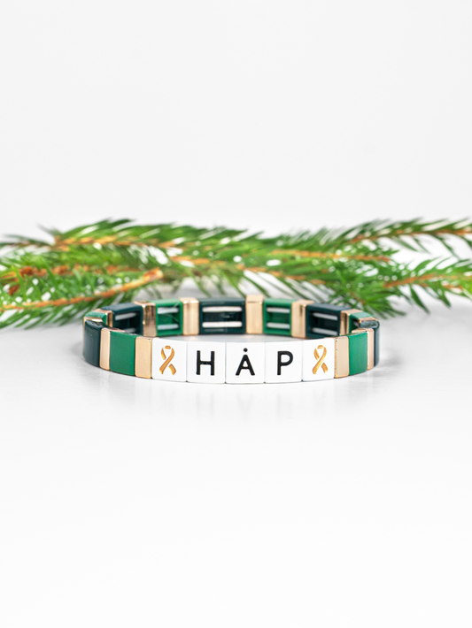Grønt Håp-armbånd Jul